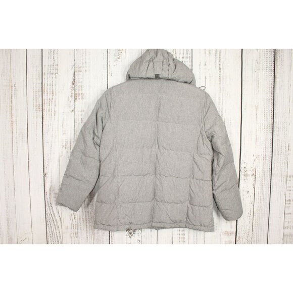 LL Bean Ultrawarm Down Hooded Jacket Heather Gray Size Large - Picture 4 of 11